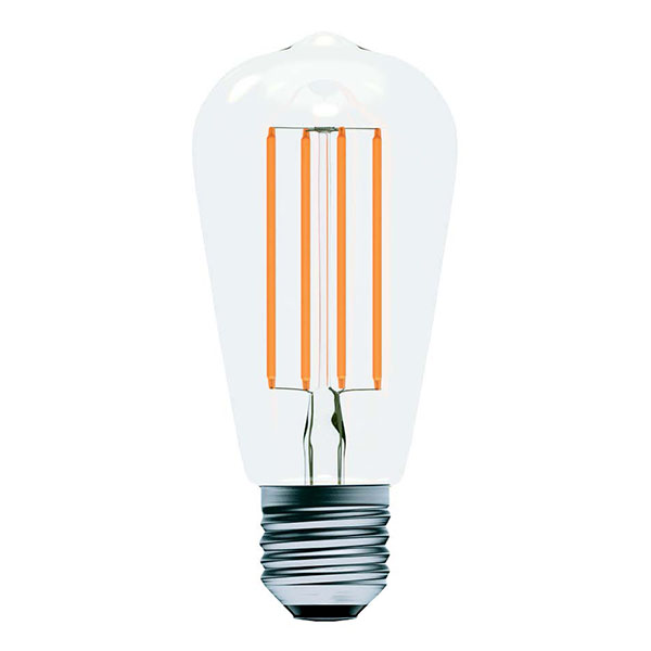Aztex 6W LED CRI90 Dimmable Clear Filament Squirrel Cage - ES - 2200K